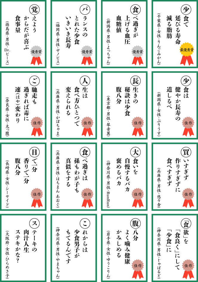 全国生活習慣病予防月間13 生活習慣病を防ぐ少食のすすめ